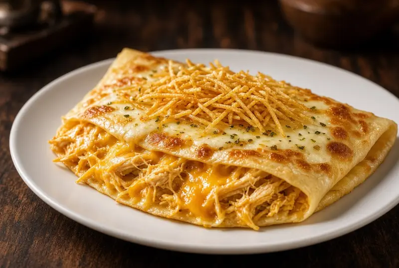 Crepe Frango com Cheddar