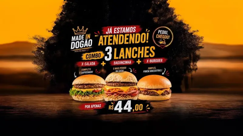 Combo 3 Lanches