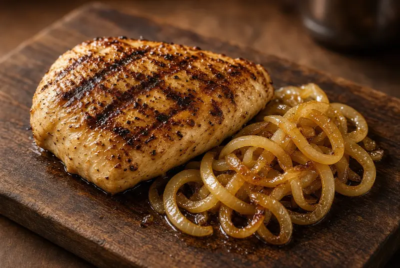 Filé de Frango Acebolado (meia)