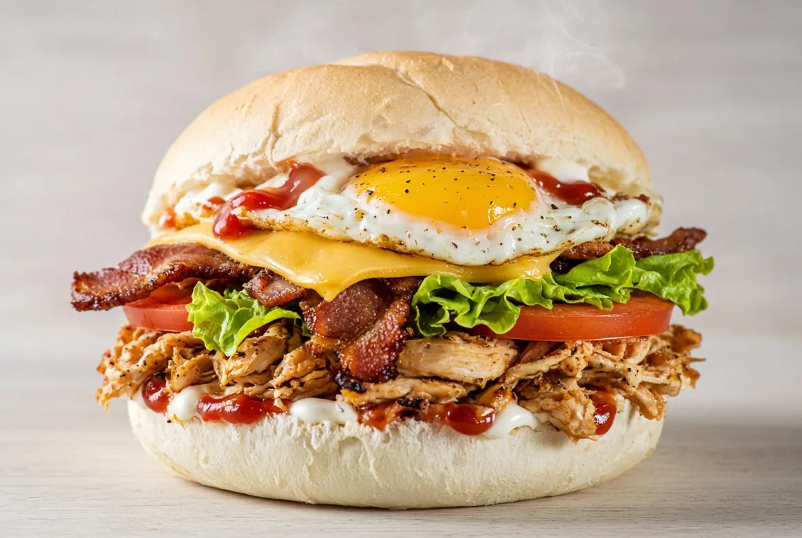 X-Frango Egg Salada Bacon