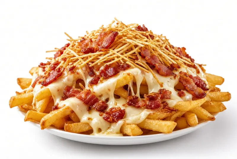 Batata com Bacon e Queijo