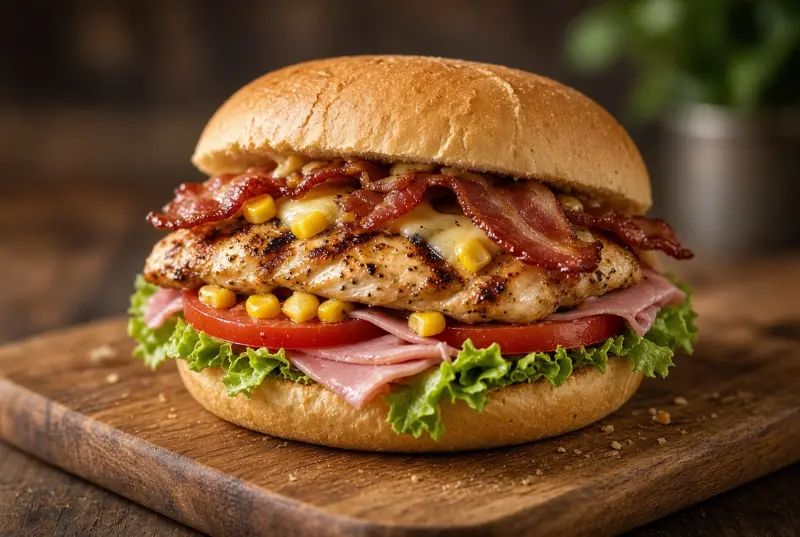 Peito Salada Bacon