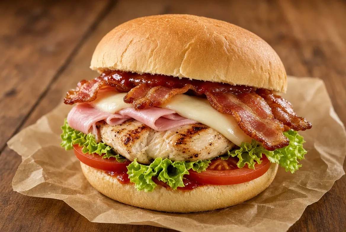 Peito Bacon Salada