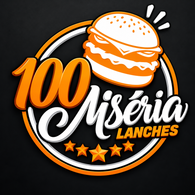 Logo 100 Miséria Lanches e Hot Dogs