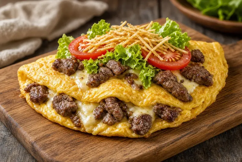Omelete de Carne