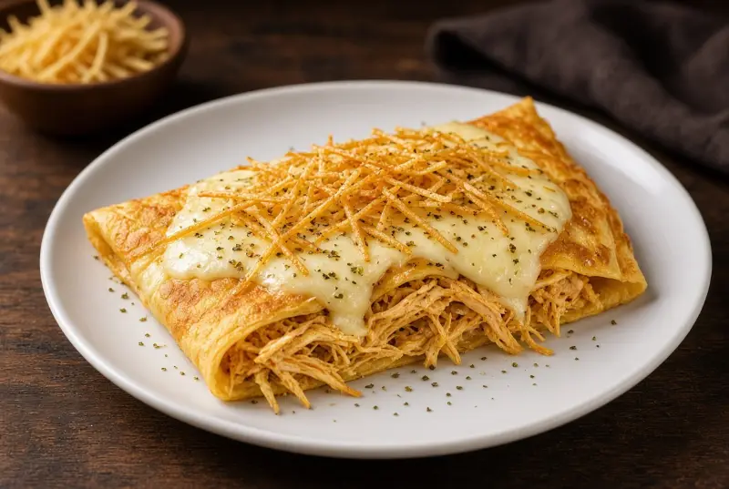Crepe Frango com Catupiry