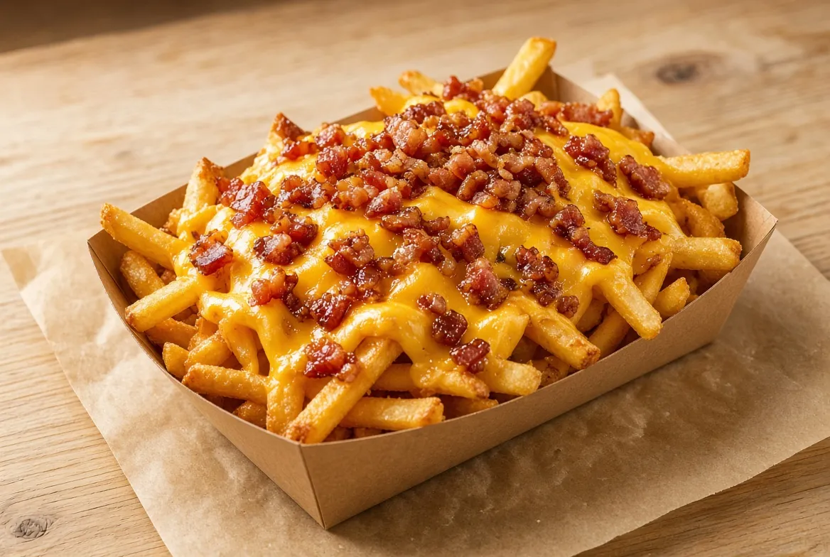Porção Grande de Fritas com Cheddar e Bacon 500 g