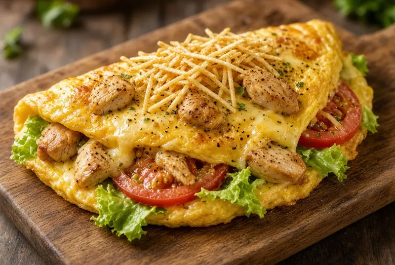 Omelete de Frango